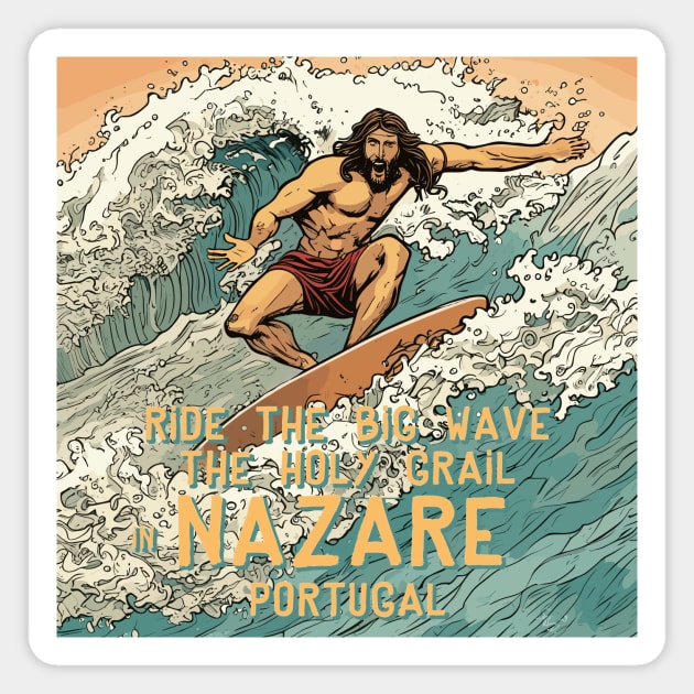 Nazare Portugal Magnet by Kingrocker Clothing